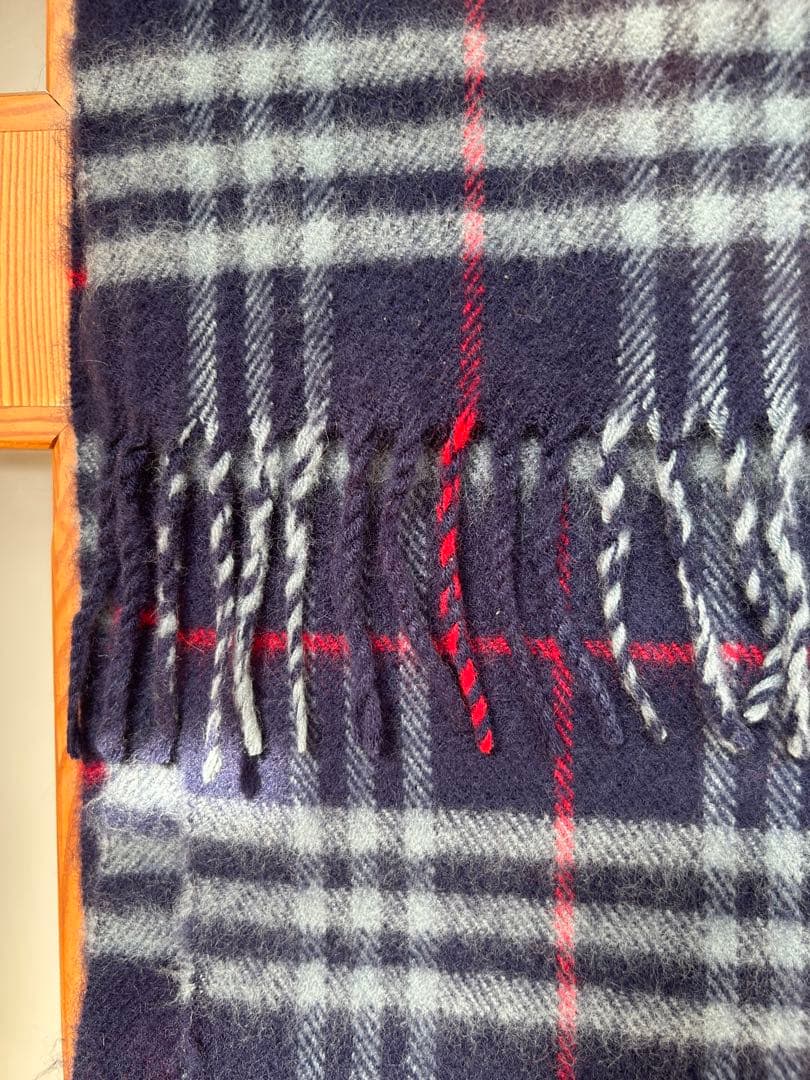 Burberry's 未使用品 チェック柄 ラムウール100% マフラー