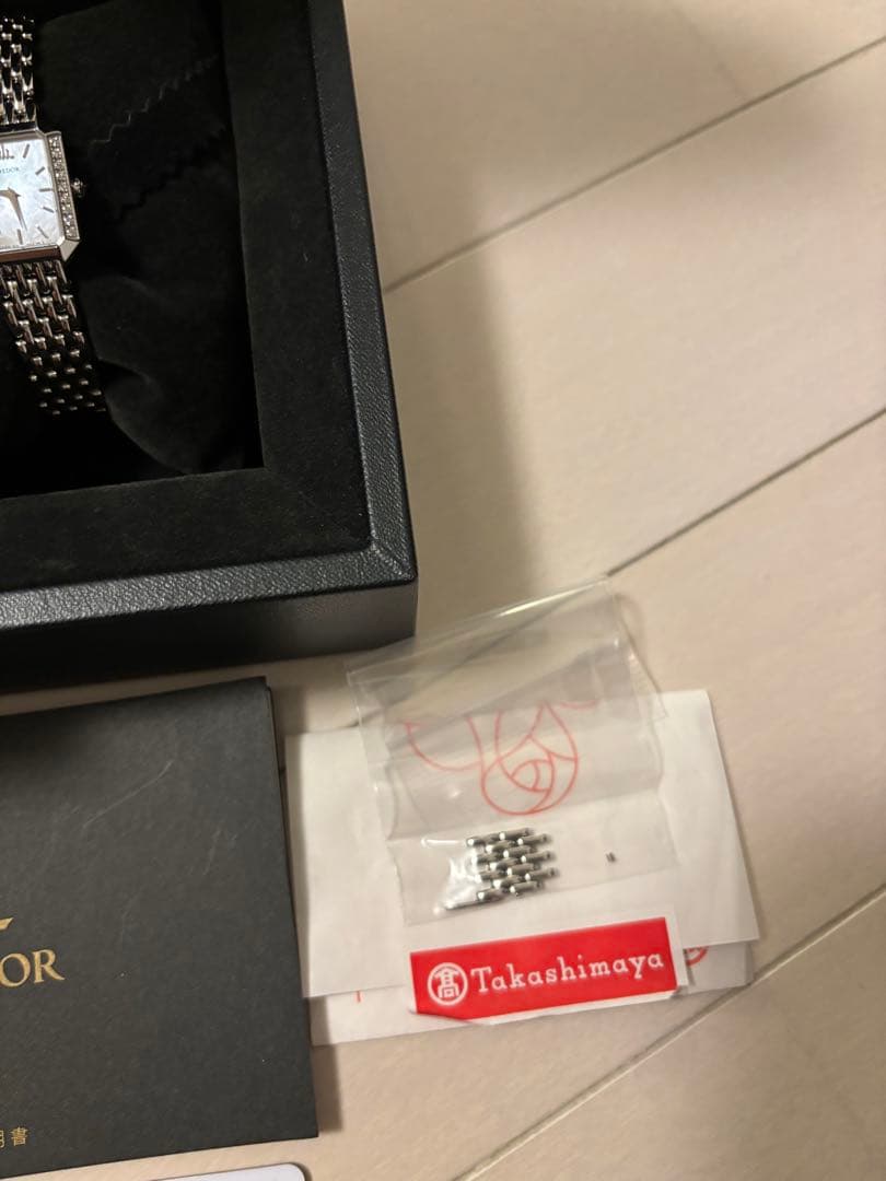 B5578 CREDOR ダイヤモンド装飾 シェル文字盤　レディース時計