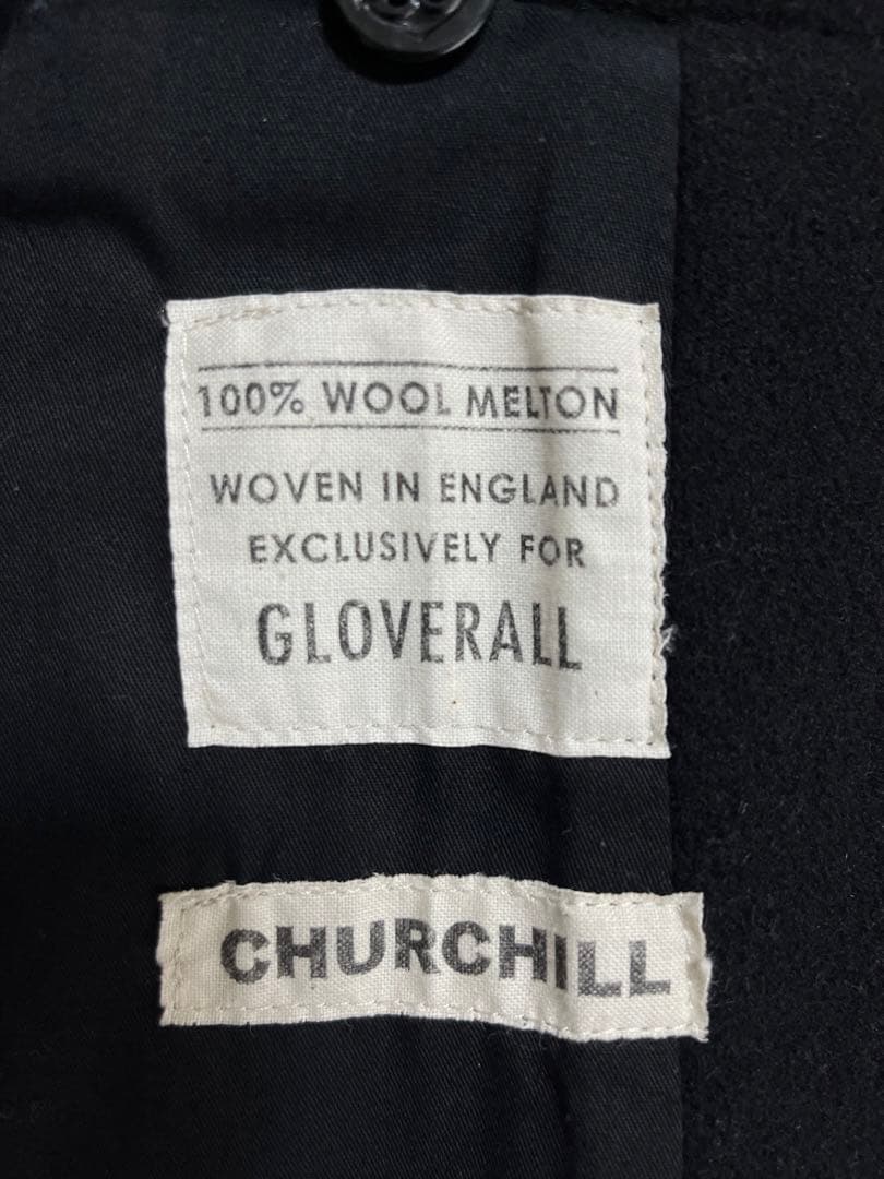 Gloverall グローバーオール　チャーチル　ピーコート Sサイズ 黒
