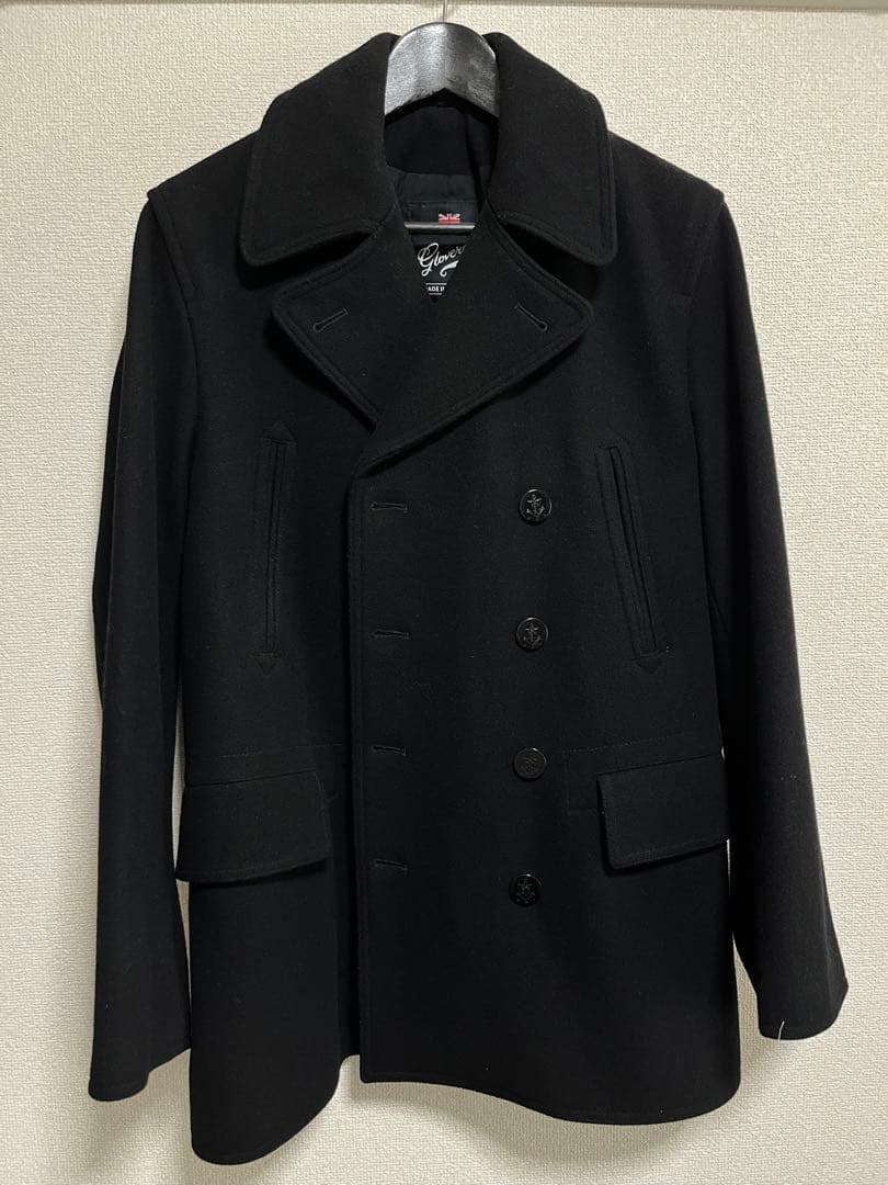 Gloverall グローバーオール　チャーチル　ピーコート Sサイズ 黒