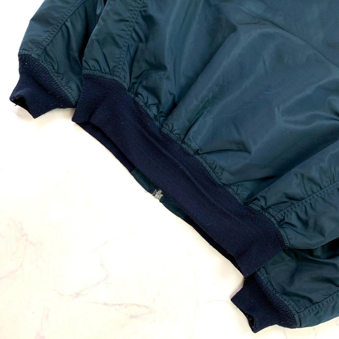 90s USA製 アルファ L-2B フライトジャケット 紺 XL　D479