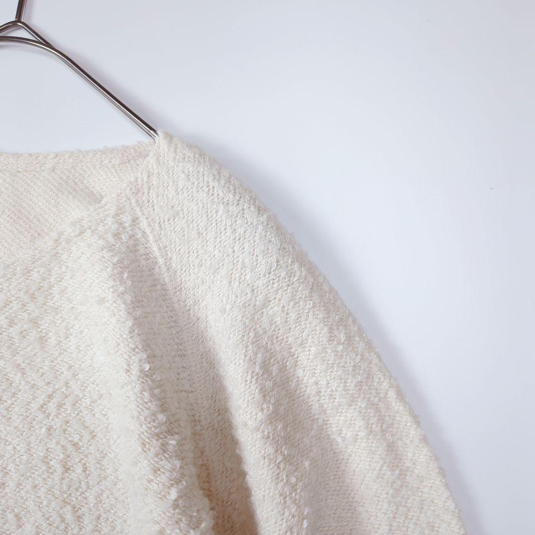 ババグーリ 22AW コットンループ ワイドカットソー 白 ヨーガンレール