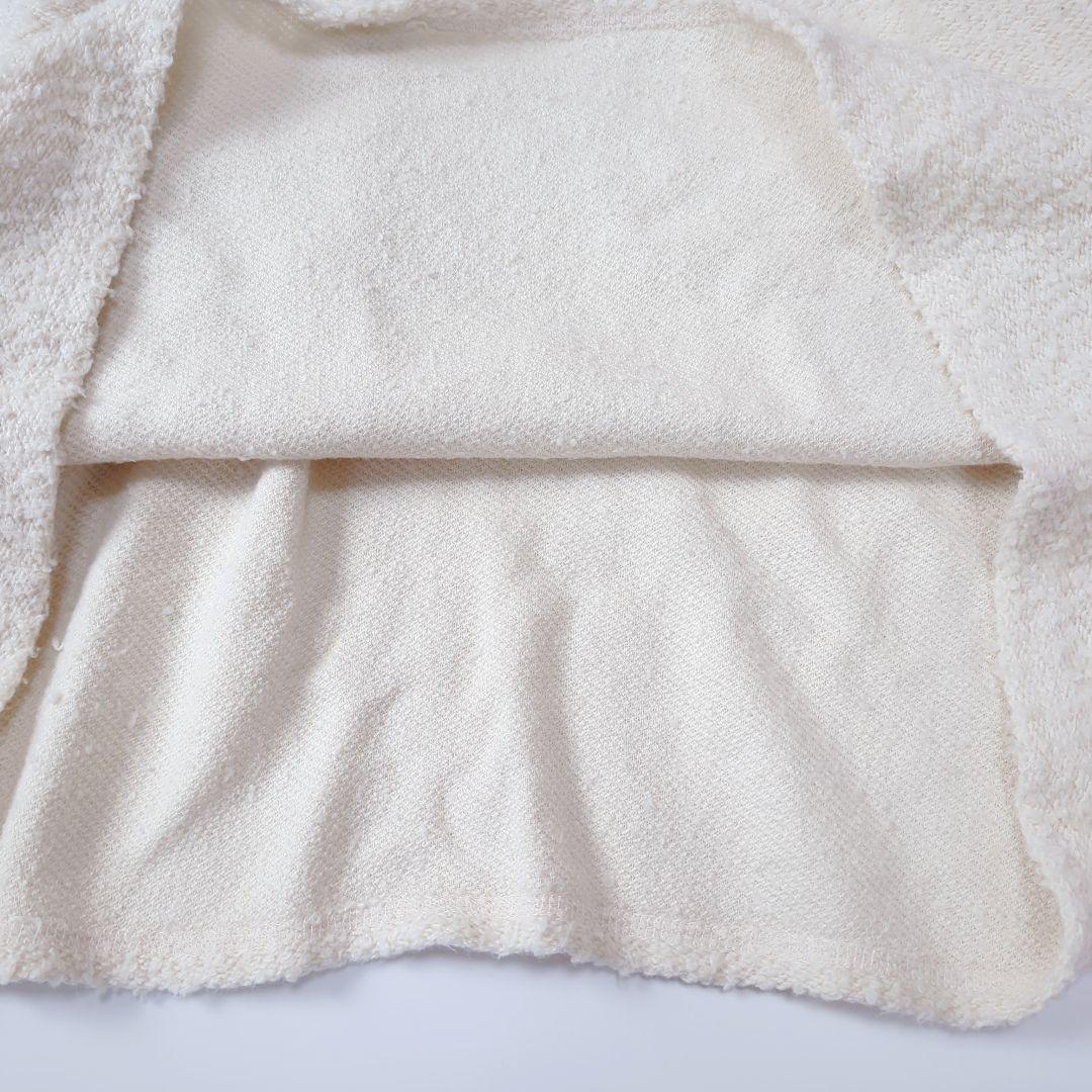 ババグーリ 22AW コットンループ ワイドカットソー 白 ヨーガンレール