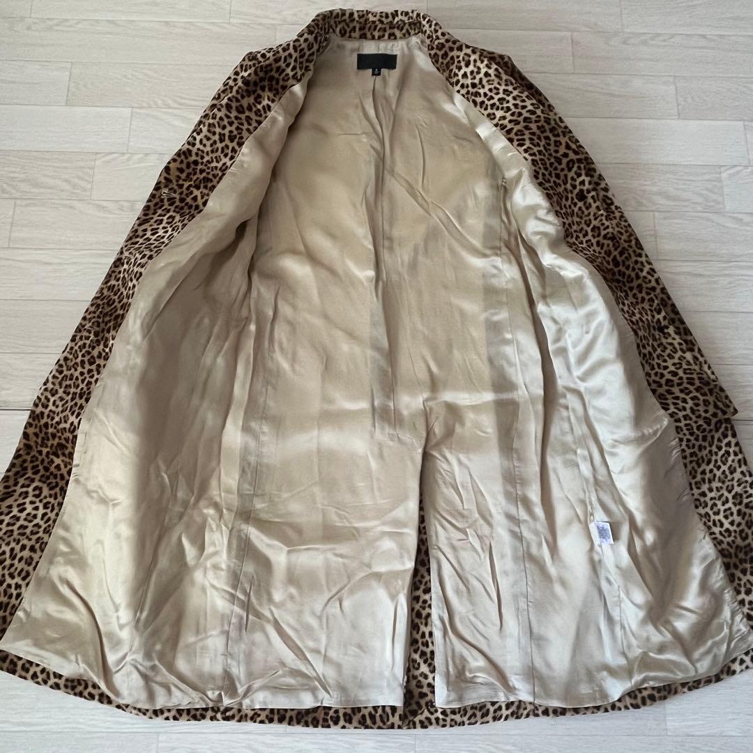 NILI LOTAN ニリロータン レオパード柄 ロングコート サイズ0 秋冬