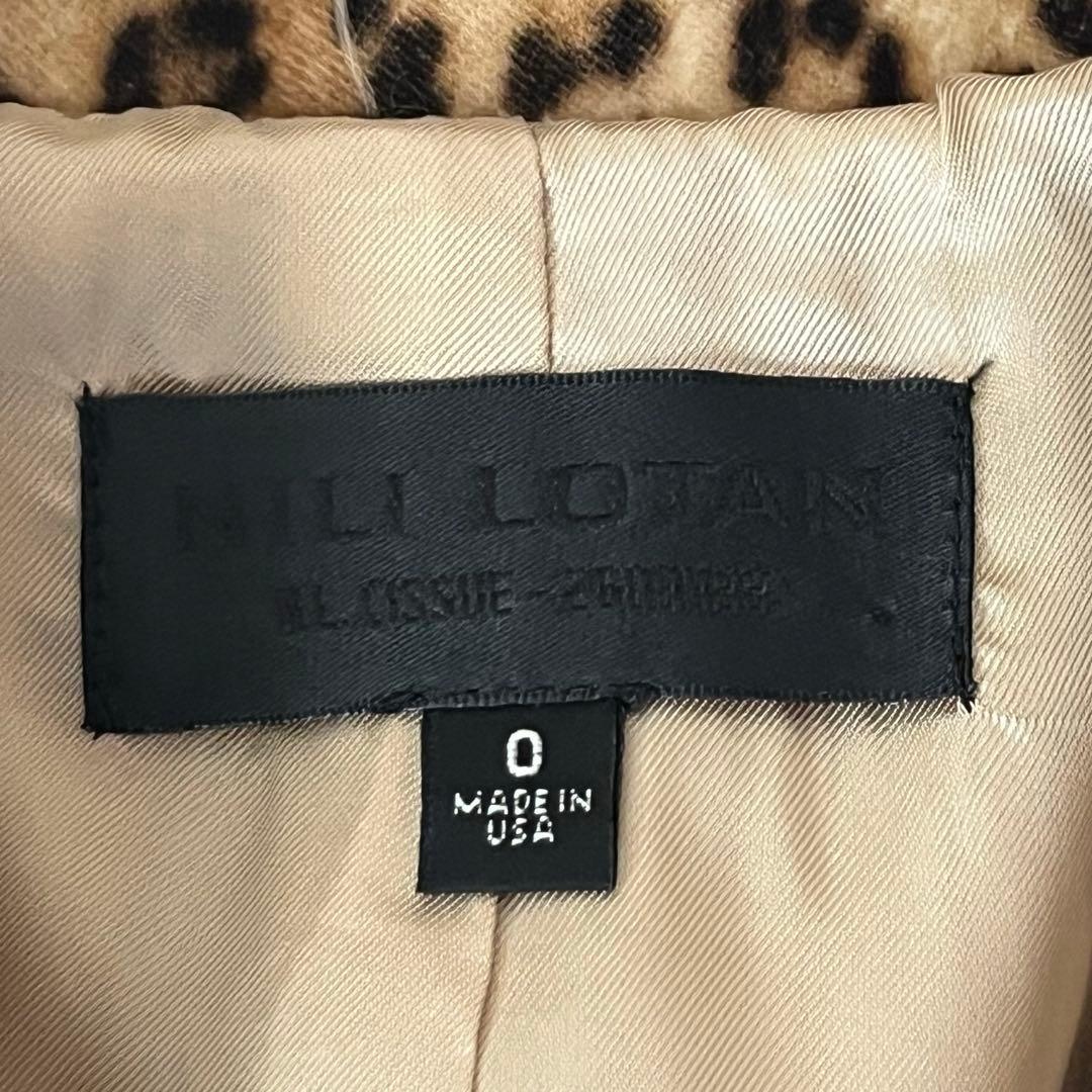 NILI LOTAN ニリロータン レオパード柄 ロングコート サイズ0 秋冬