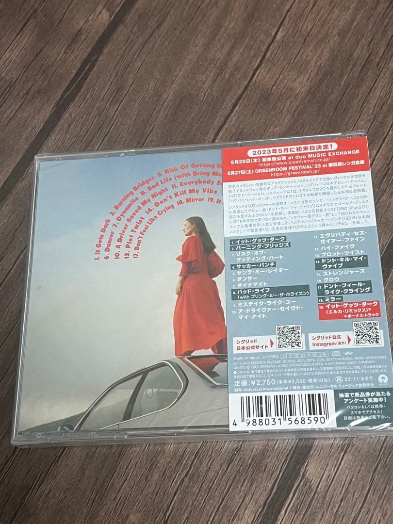 【直筆サイン付】シグリッド ハウ・トゥ・レット・ゴー(ジャパン・エディション)