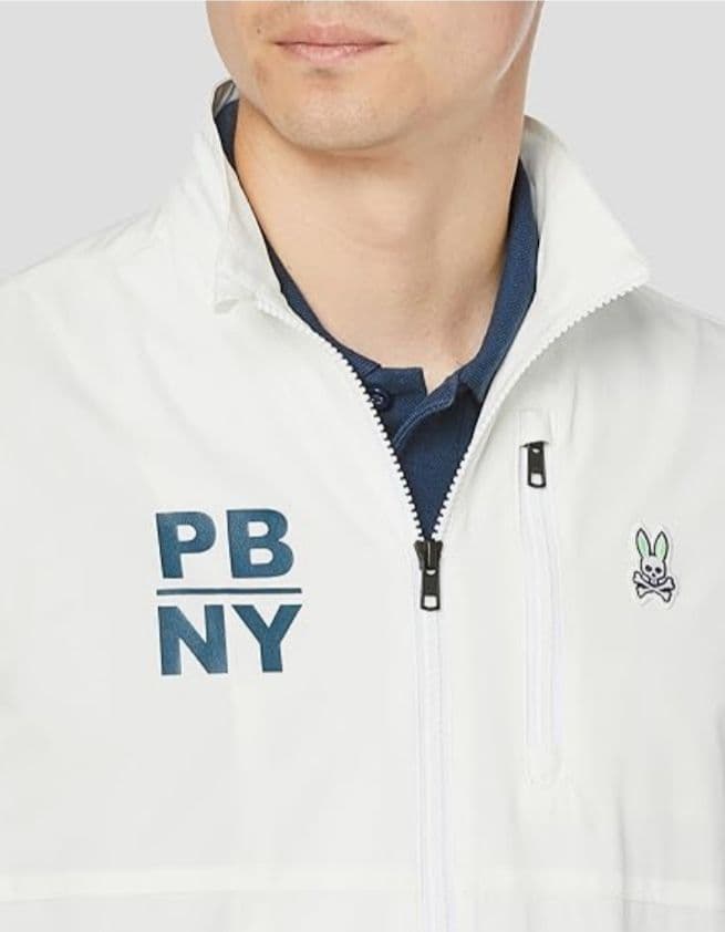 サイコバニー ストレッチブルゾン ウィンドブレーカー XL ホワイト タグ付