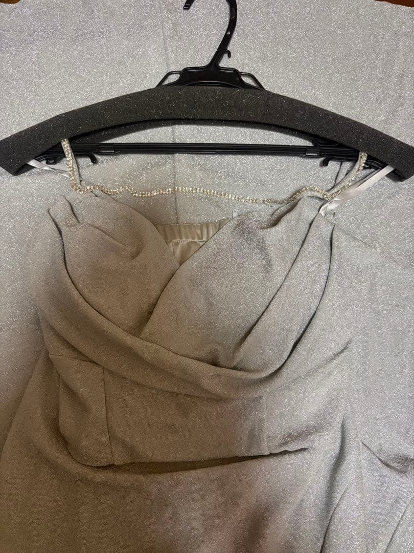 ジュエルズ キャミソールラメセットアップロングドレス