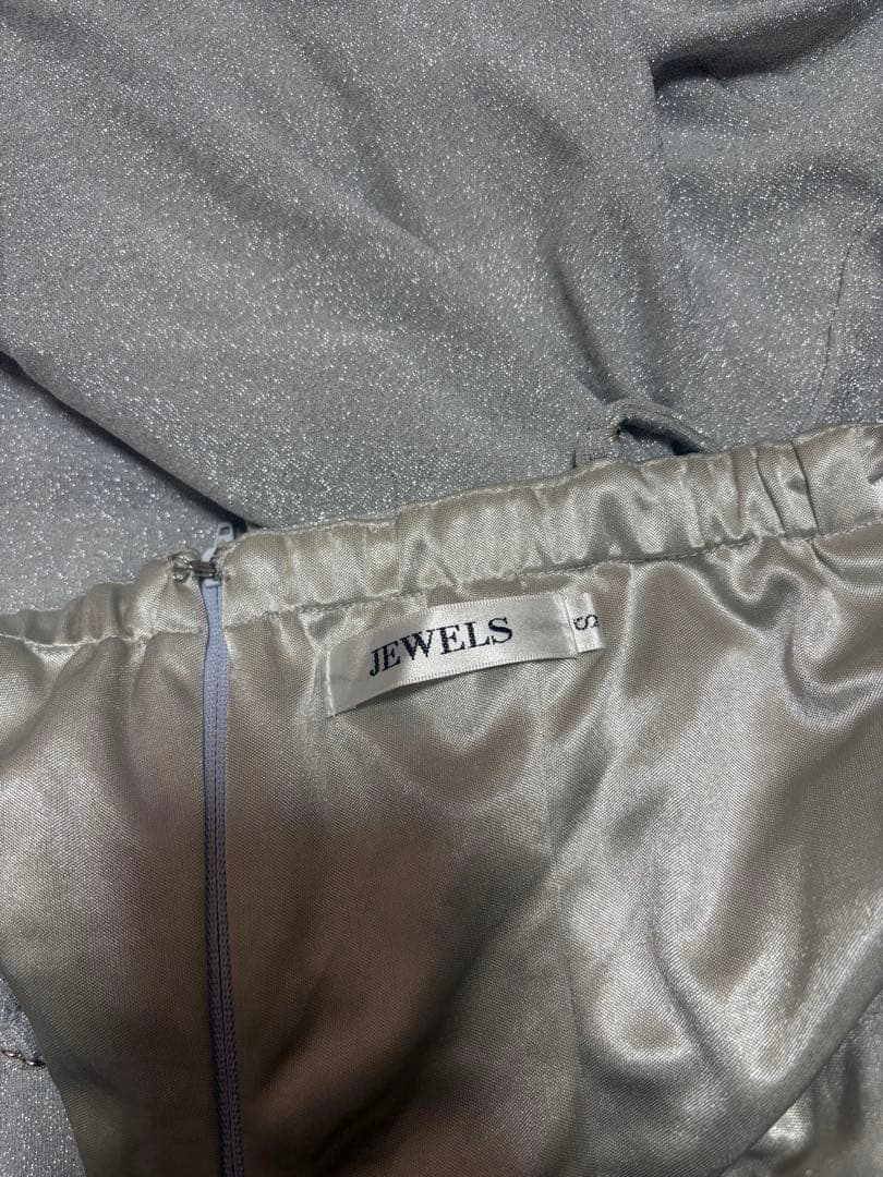 ジュエルズ キャミソールラメセットアップロングドレス