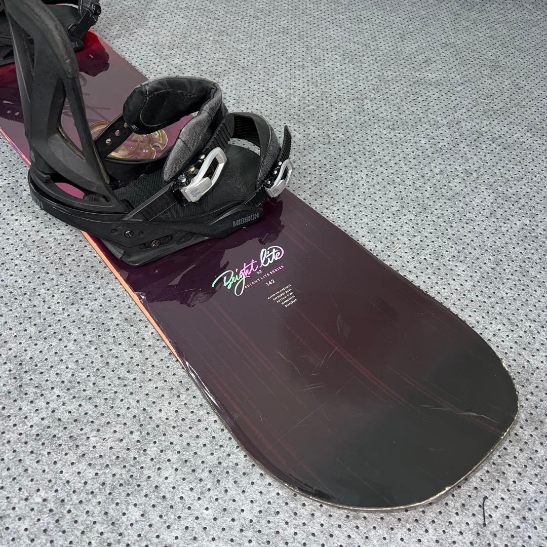 7-８回使用 142cm K2 BRIGHT LITE×BURTON サイズM