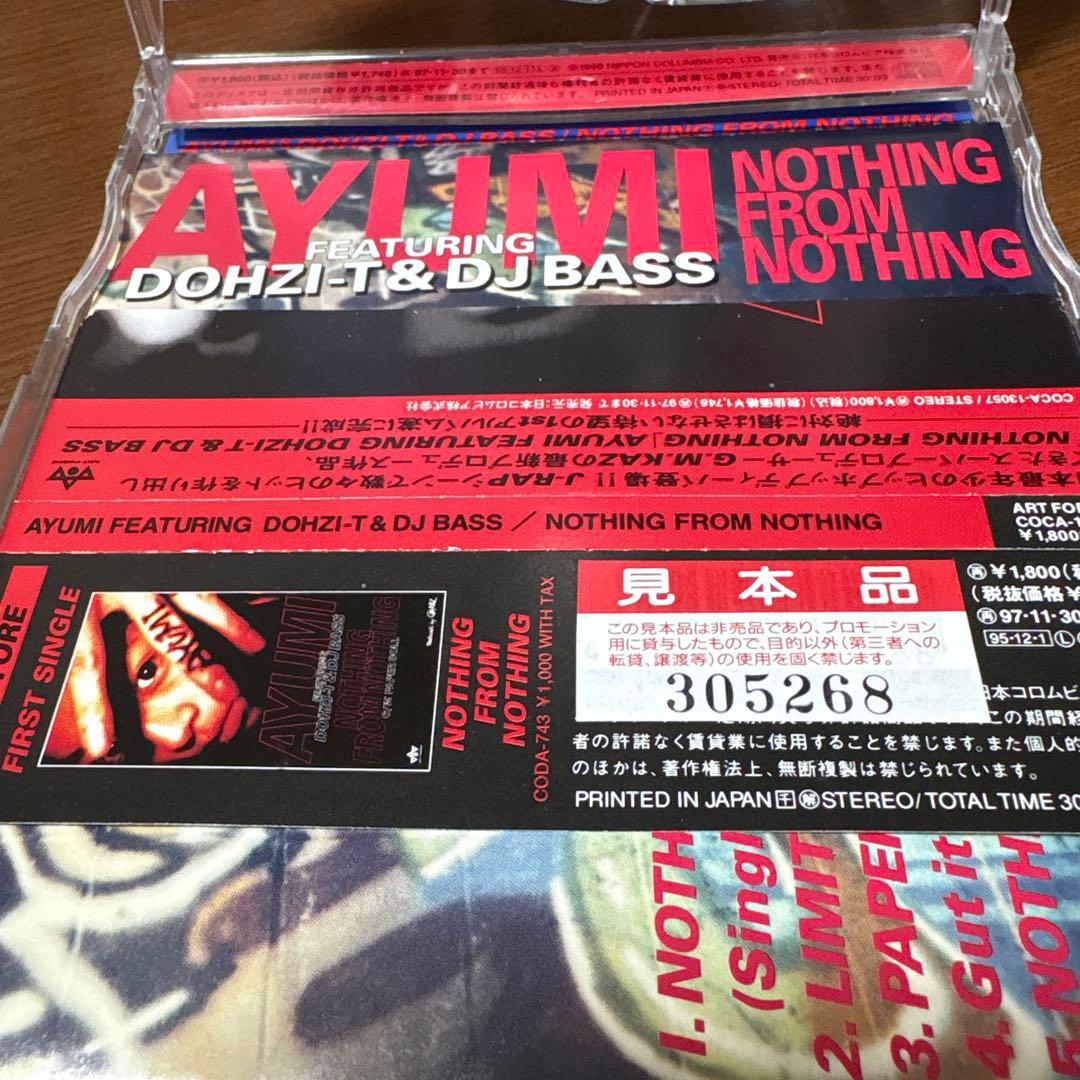 d*9様 激レア　浜崎あゆみ　NOTHING FROM NOTHING