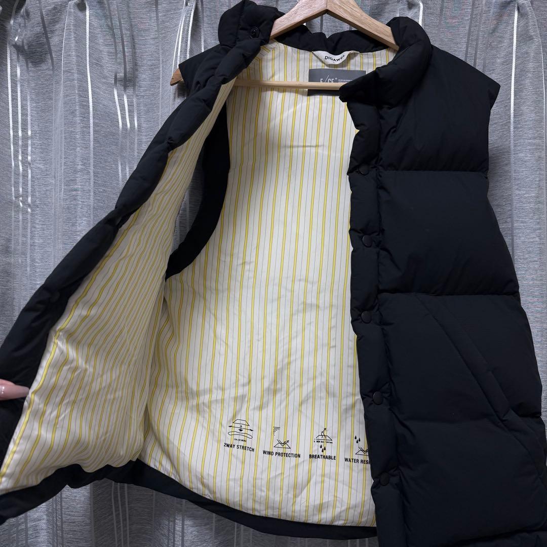 F/CE.xDIGAWEL ダウンベスト ブラック 柴田ひかり着用⭕️