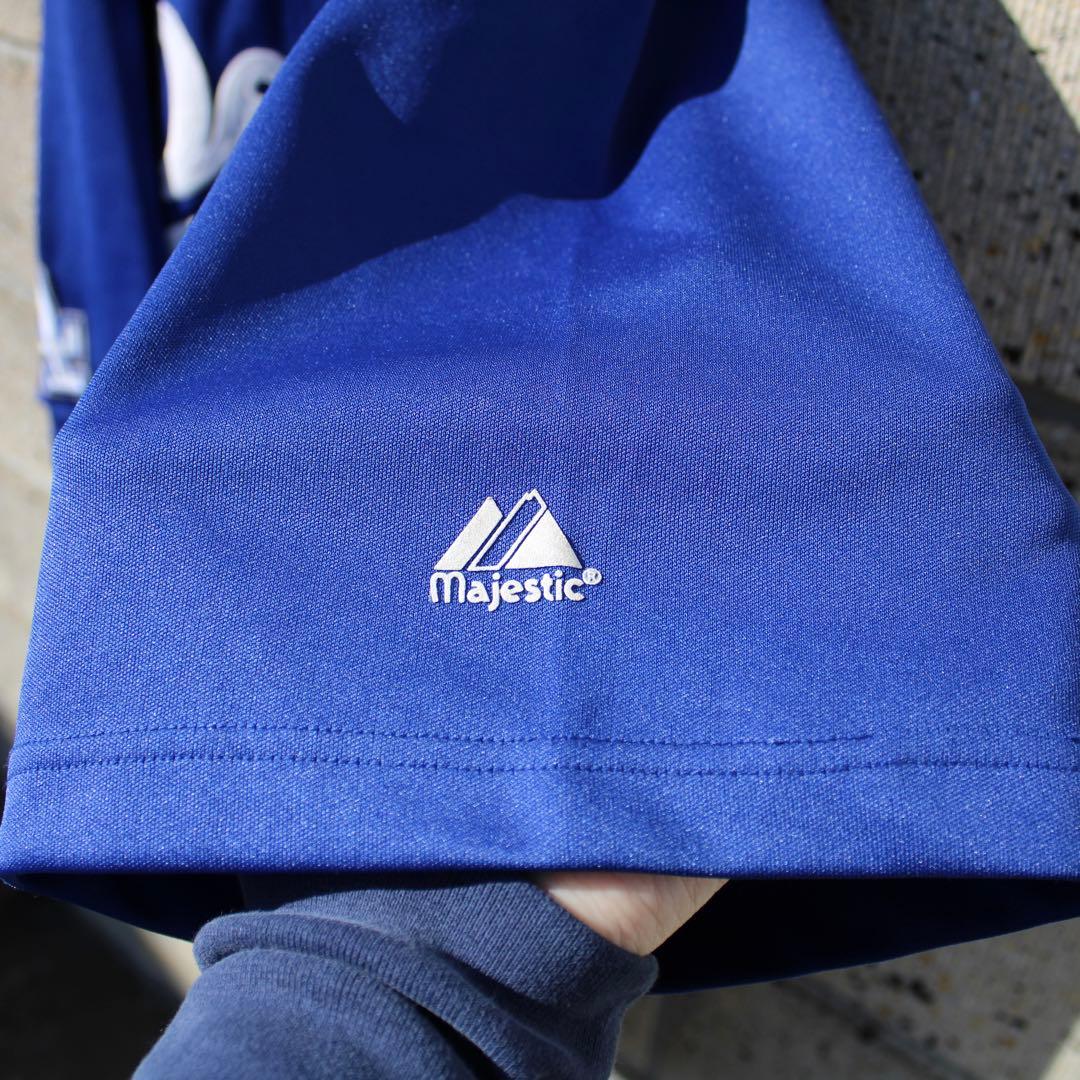 Majestic 00s ロサンゼルス ドジャース XXL 古着ゲームシャツ