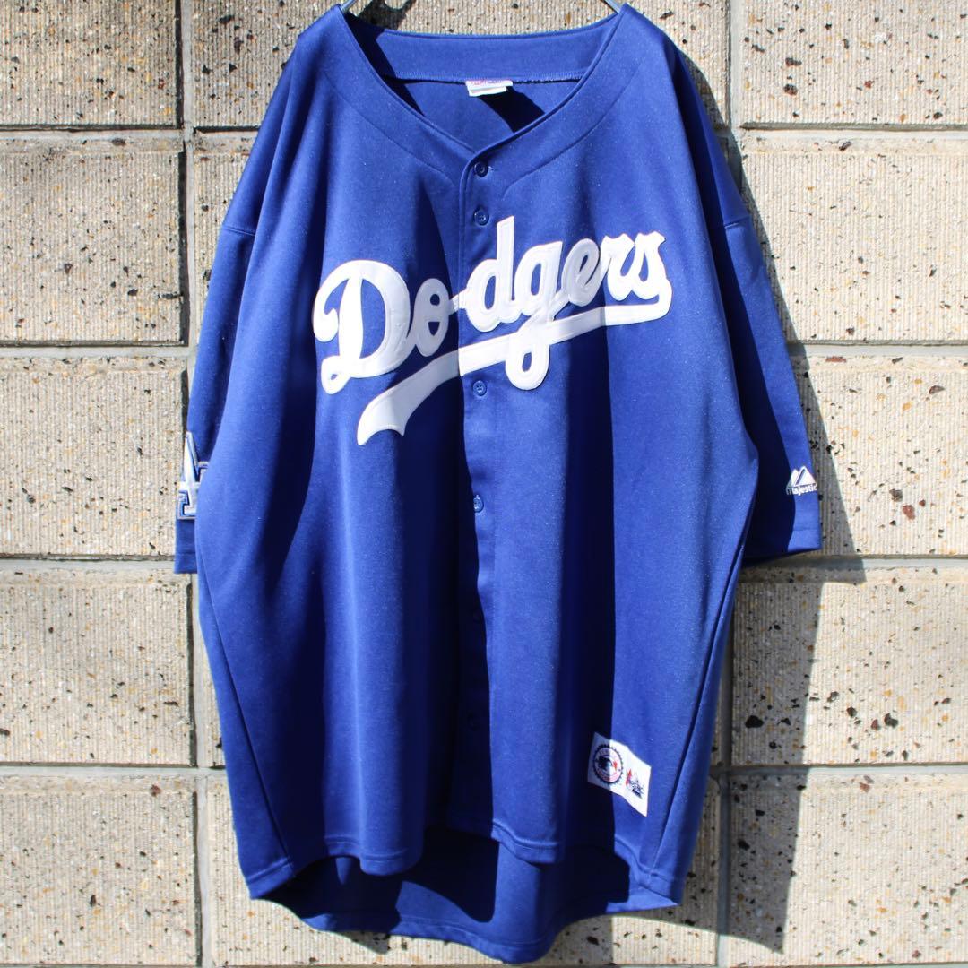 Majestic 00s ロサンゼルス ドジャース XXL 古着ゲームシャツ