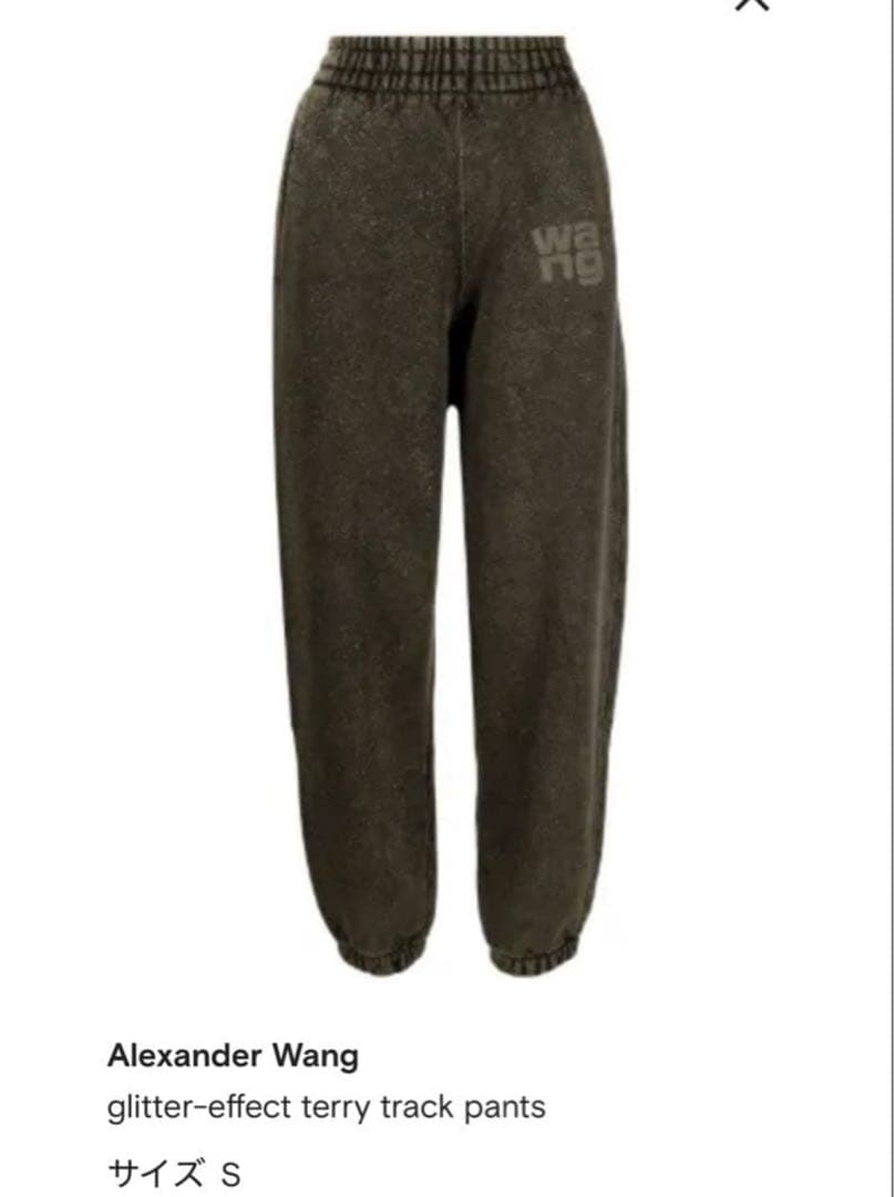 ALEXANDER WANG グリッター スウェット トラックパンツ S セット