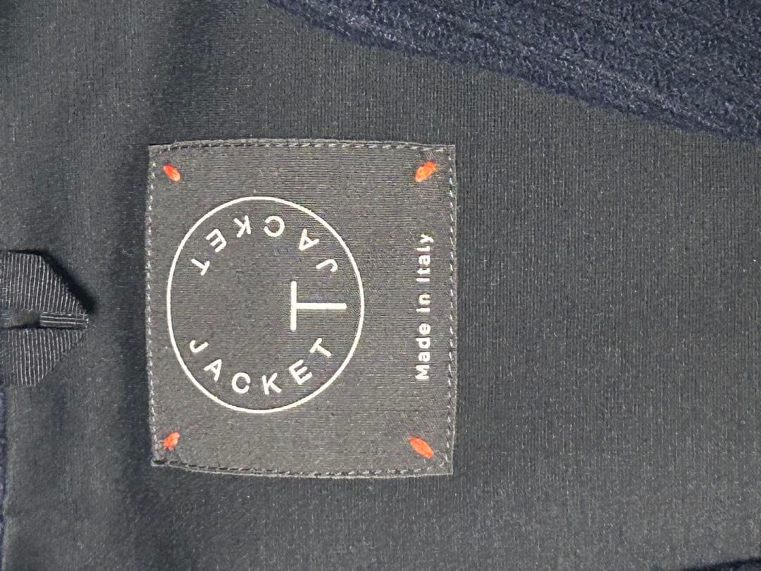 リングジャケット　リブ編み ネイビー テーラードジャケット