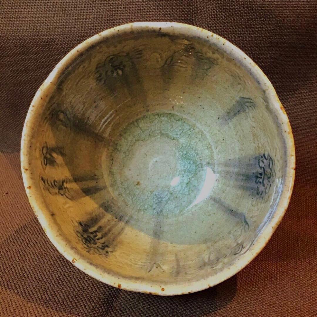 イムサエム　刻文彩色丼