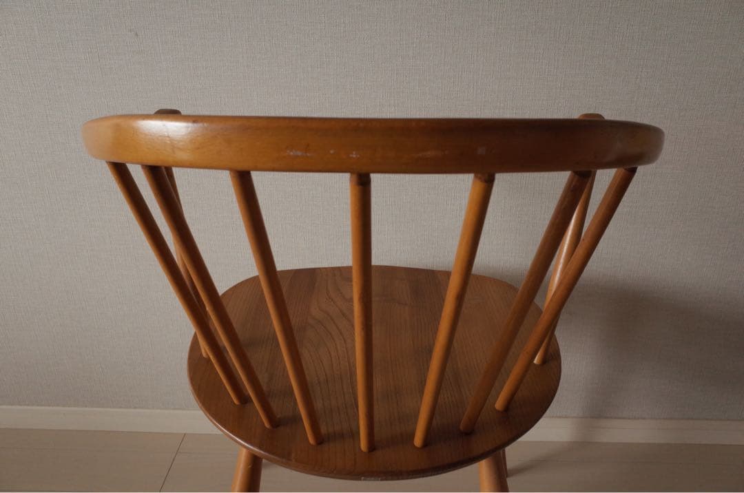 アーコールERCOLスモーカーズチェア/カウホーンチェア/英国アンティークチェア