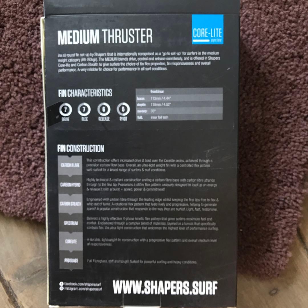SHAPERS THRUSTER シェイパーズサーフボードフィン定価¥12500
