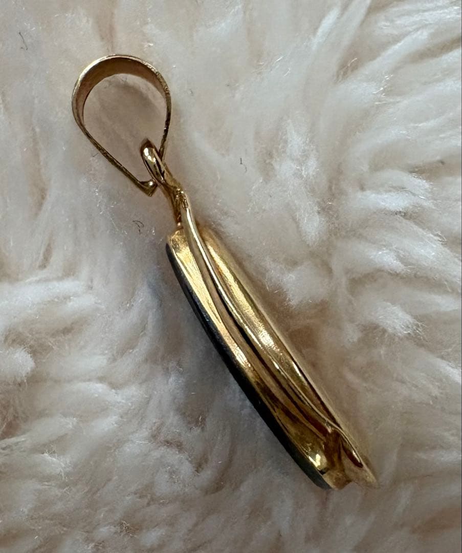 14金 14K アンモライト ペンダントトップ