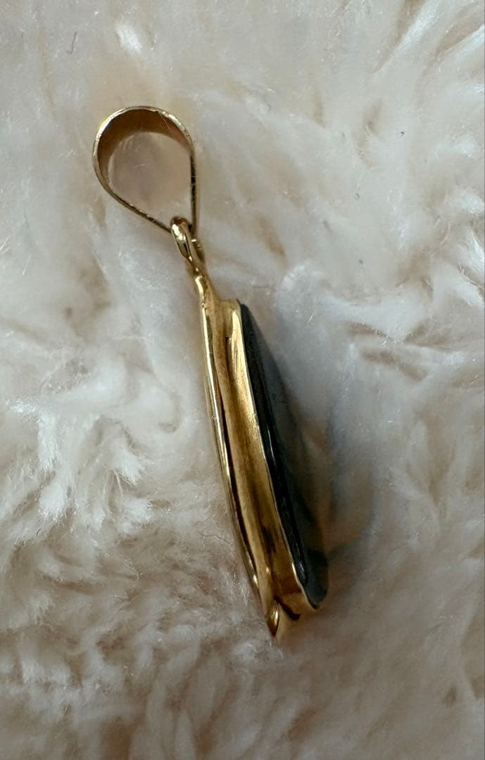 14金 14K アンモライト ペンダントトップ