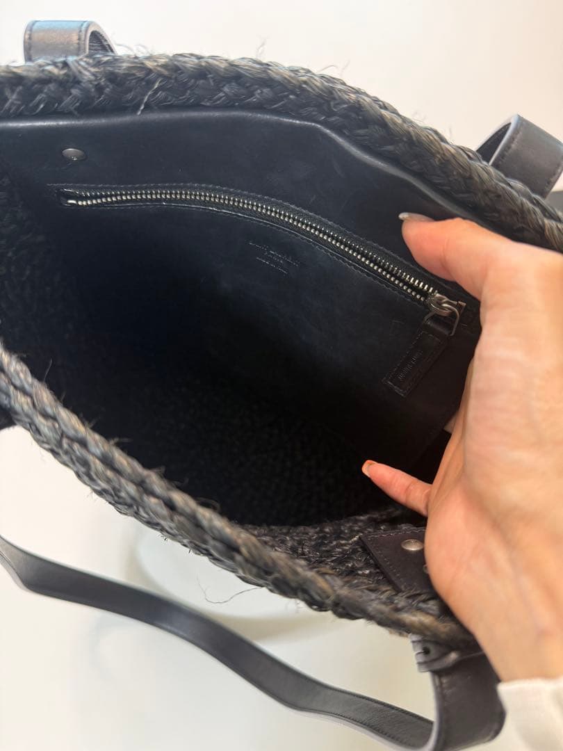 YSL ブラック カゴバッグ