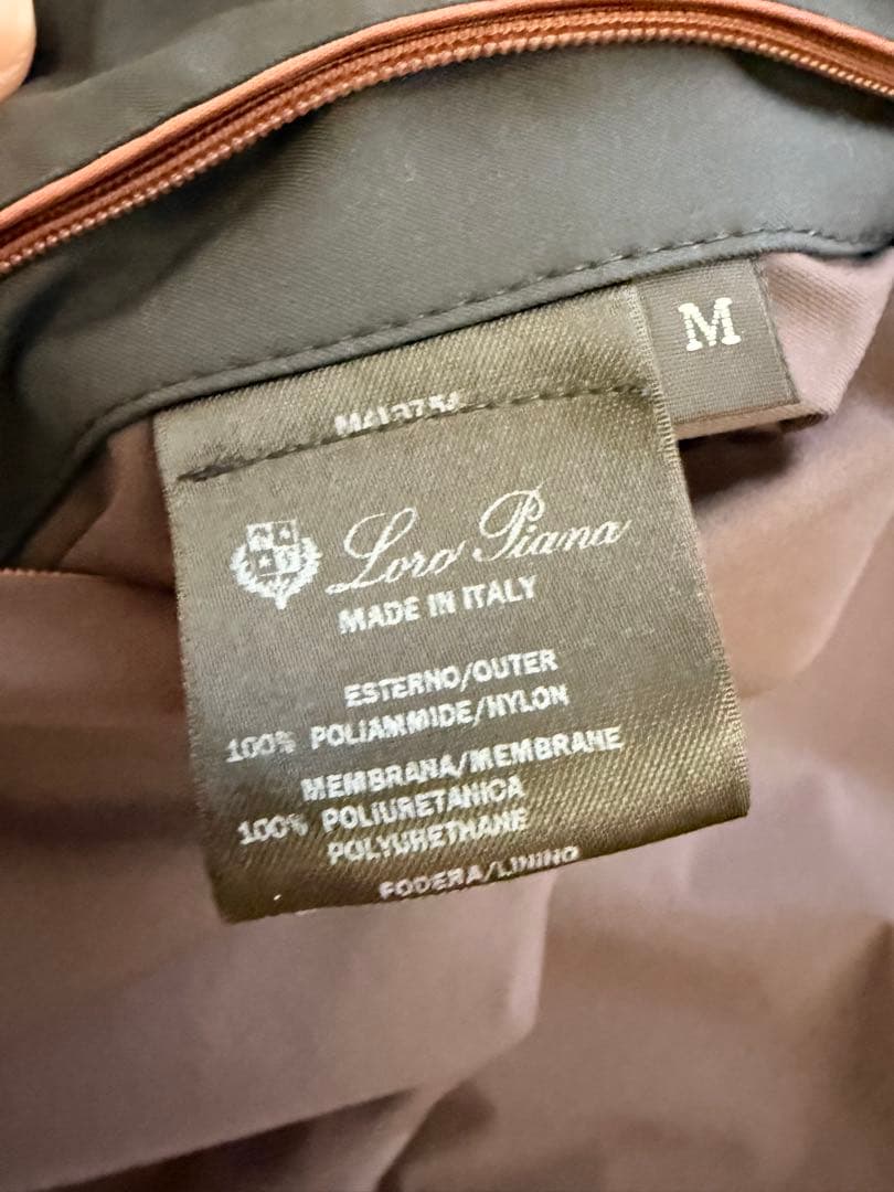 【極美品】Loro Piana ブラック ジッパーベスト メンズ