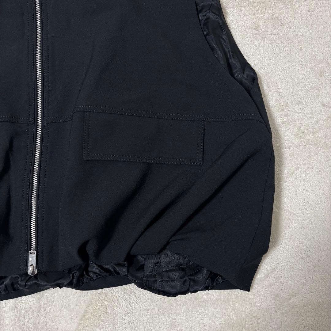 ZARA オーバーサイズボリュームベスト　ブラック