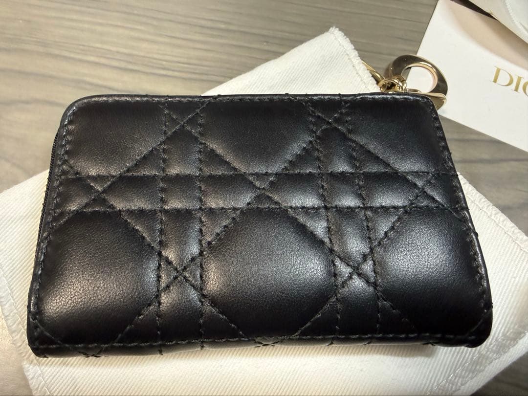 極美品！　ディオール　Lady Dior Yuzu キーケース