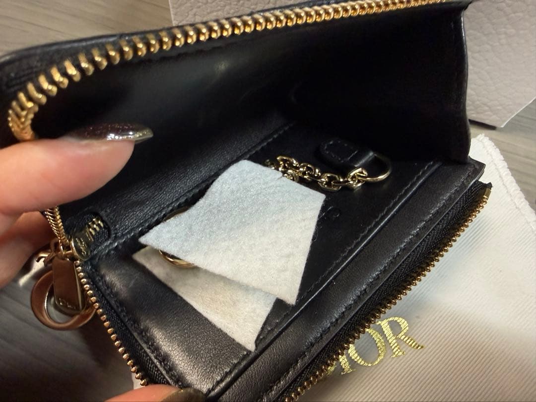 極美品！　ディオール　Lady Dior Yuzu キーケース