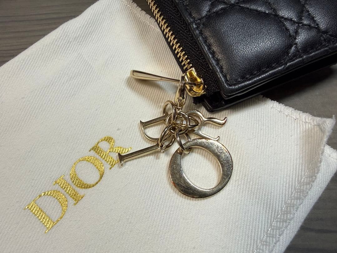 極美品！　ディオール　Lady Dior Yuzu キーケース