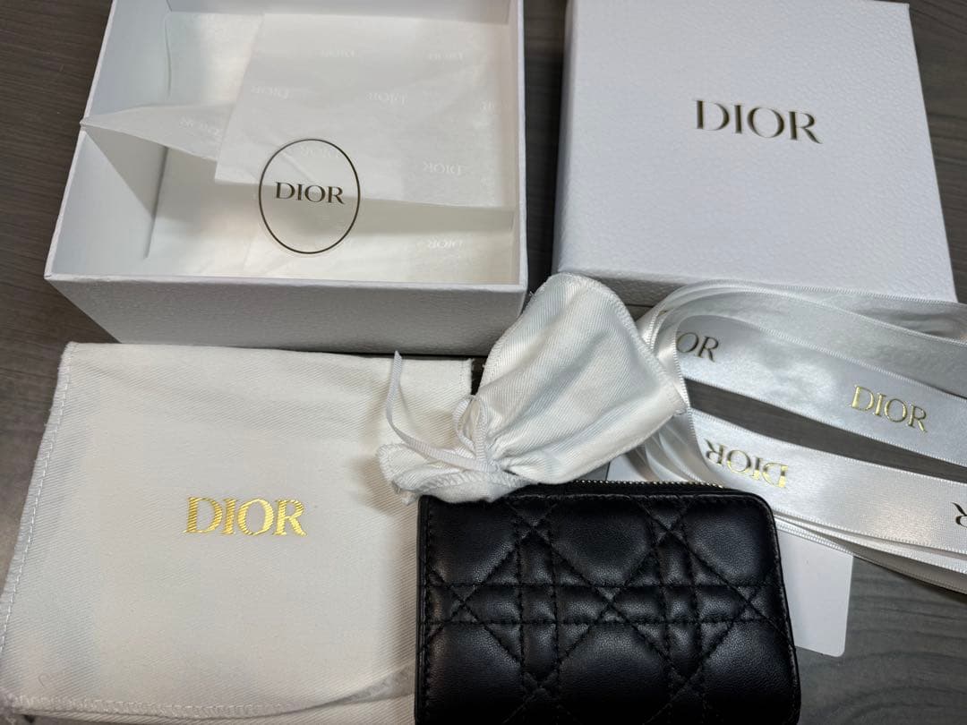 極美品！　ディオール　Lady Dior Yuzu キーケース