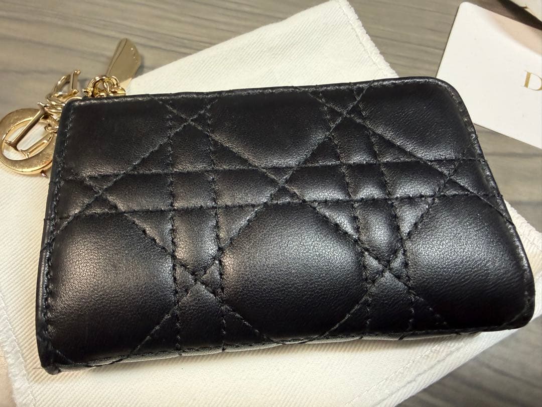 極美品！　ディオール　Lady Dior Yuzu キーケース