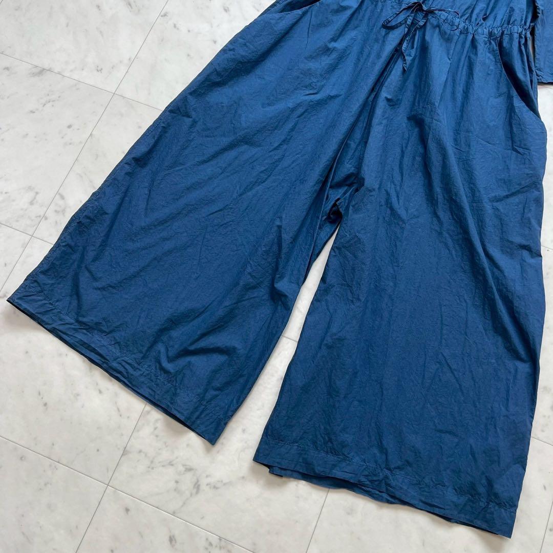 album di famiglia コットンジャンプスーツ オールインワン 紺