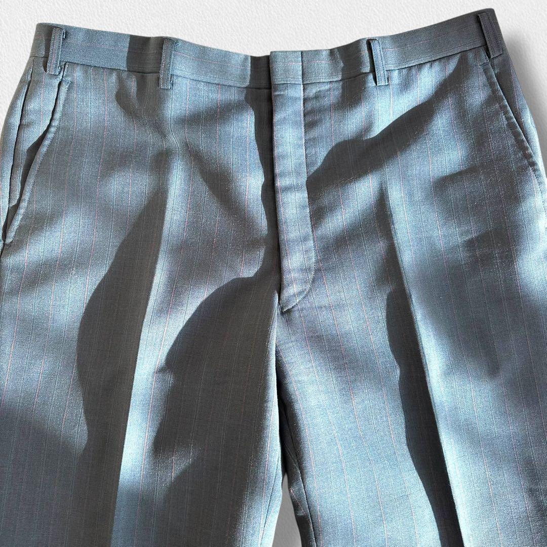 Burberrys 旧ロゴ モヘヤ スーツ ネイビー ストライプ AB6 セット