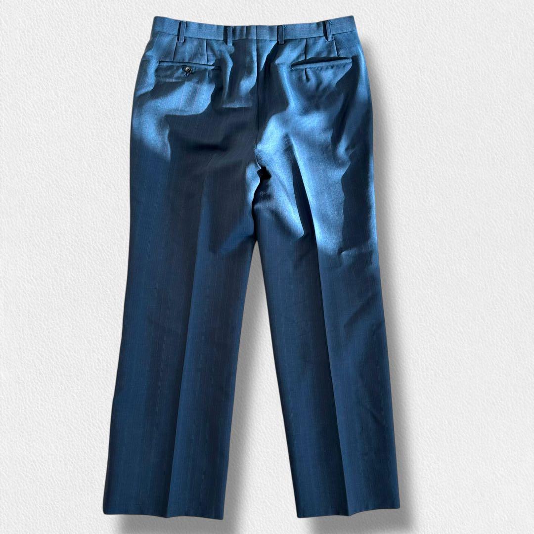 Burberrys 旧ロゴ モヘヤ スーツ ネイビー ストライプ AB6 セット