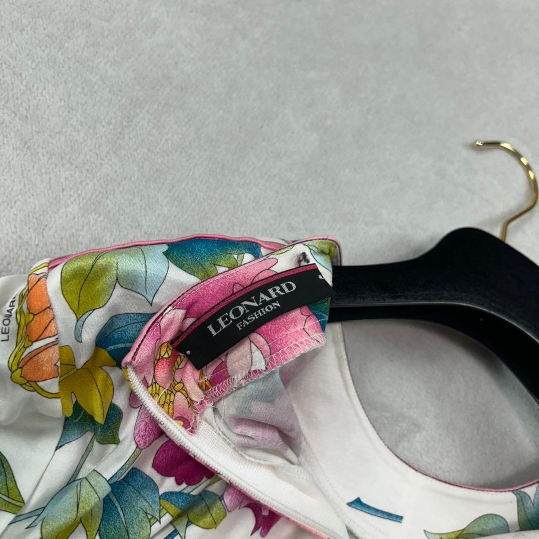 K433 新品未使用 L レオナール コットン100% カットソー レディース