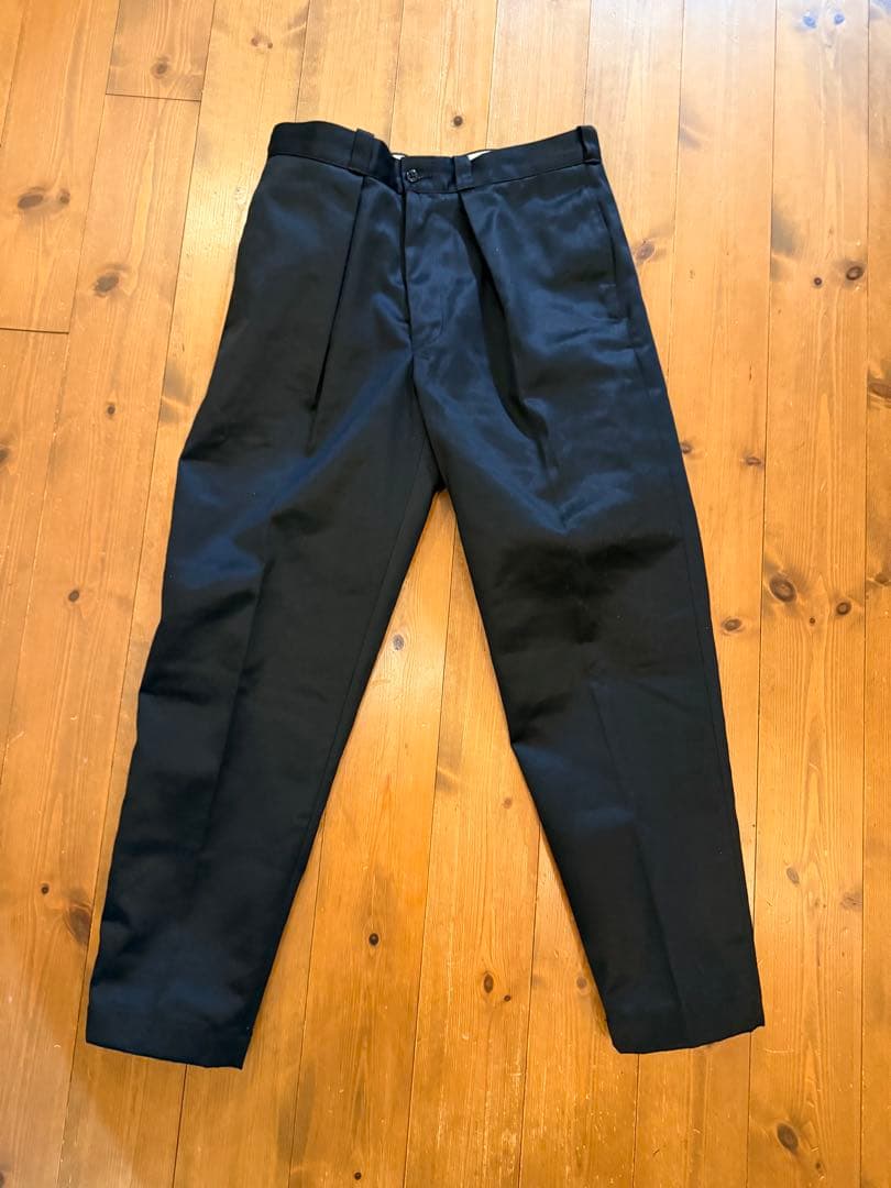 新品未使用 MARKAWAER 1TUCK PEGTOP CHINO ブラック