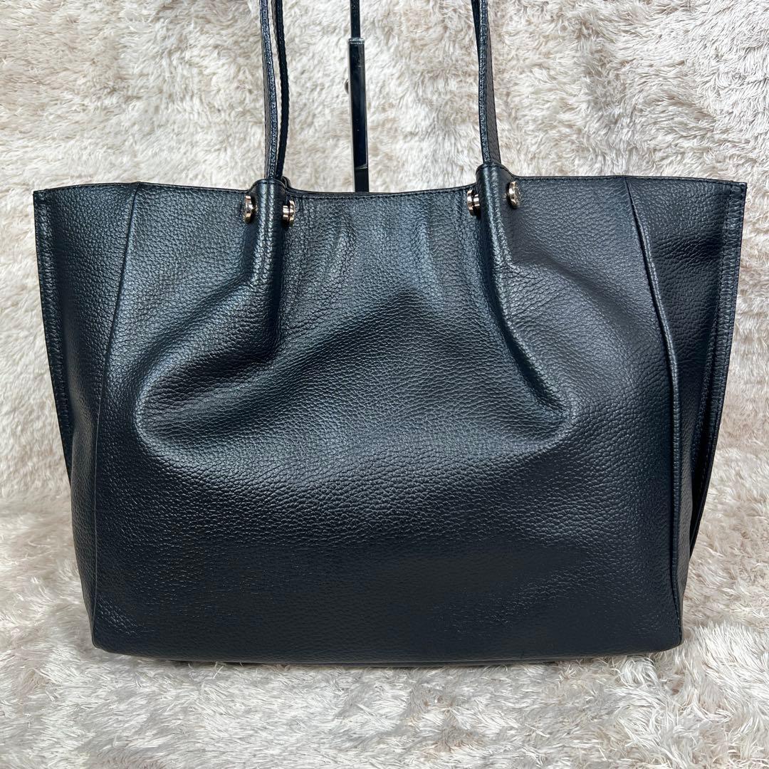 美品✨　ラシット russet トートバッグ　オールレザー　ゴールド金具　A4