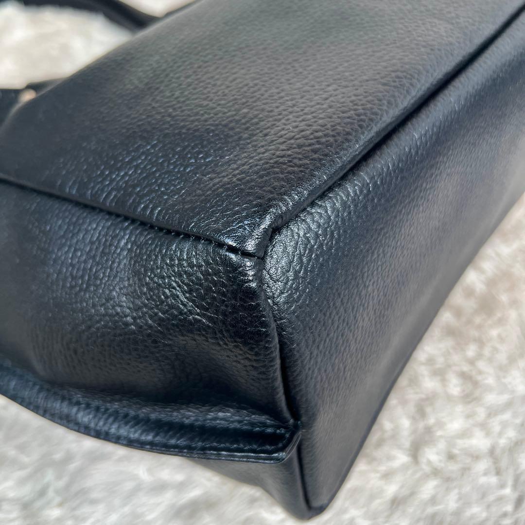 美品✨　ラシット russet トートバッグ　オールレザー　ゴールド金具　A4