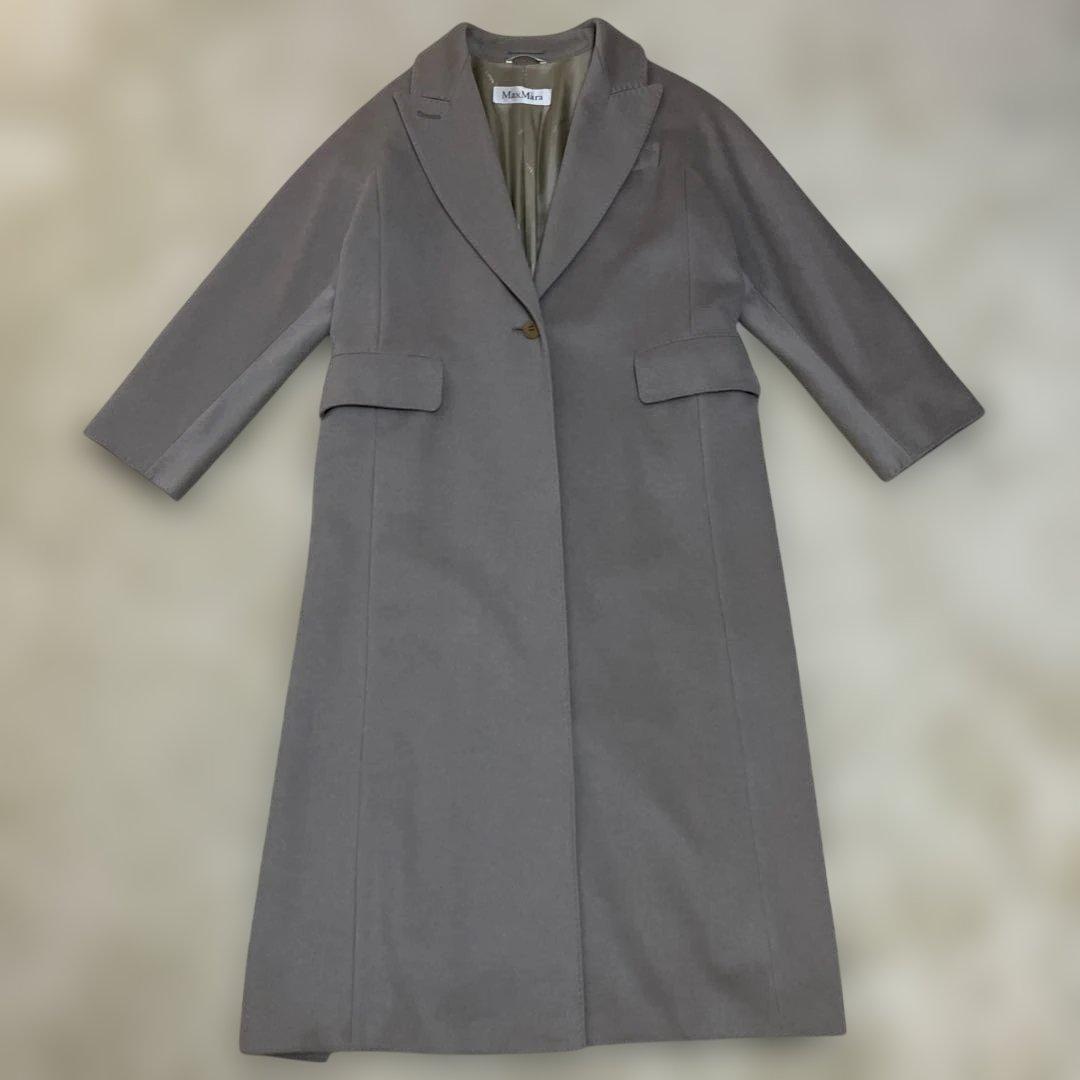 MaxMara カシミア アンゴラ チェスターコート 40