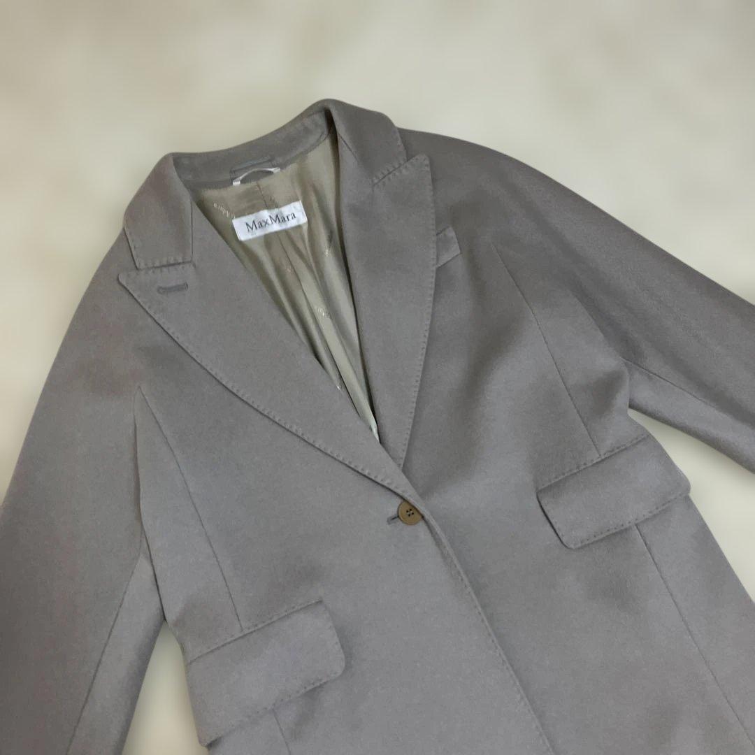 MaxMara カシミア アンゴラ チェスターコート 40