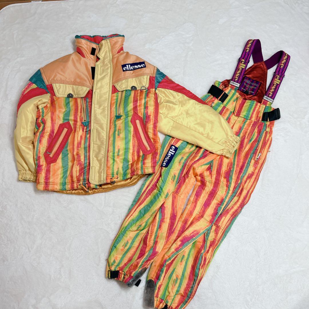 【美品】ellesse エレッセ 90s スキーウェア 上下セット ヴィンテージ