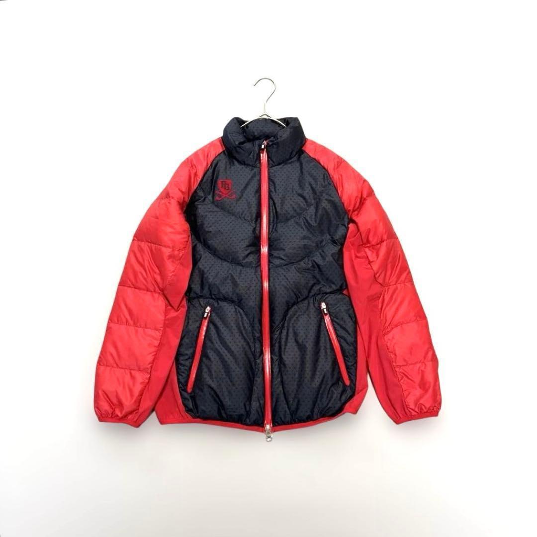 パーリーゲイツ ジャケット ブルゾン　0/S ダウン　バイカラー　ゴルフ