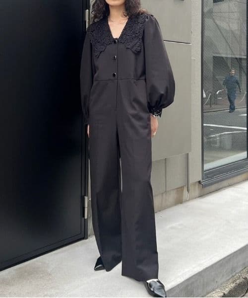 SAILOR LACE COLLAR JUMP SUIT　アメリヴィンテージ