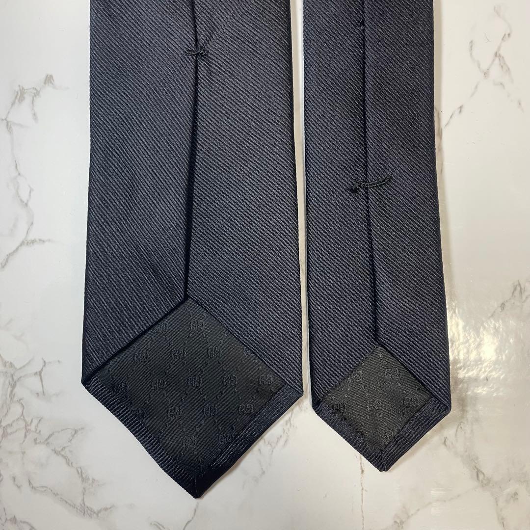 【箱付き極美品】グッチ 虎 ネイビー シェリーライン ネクタイ