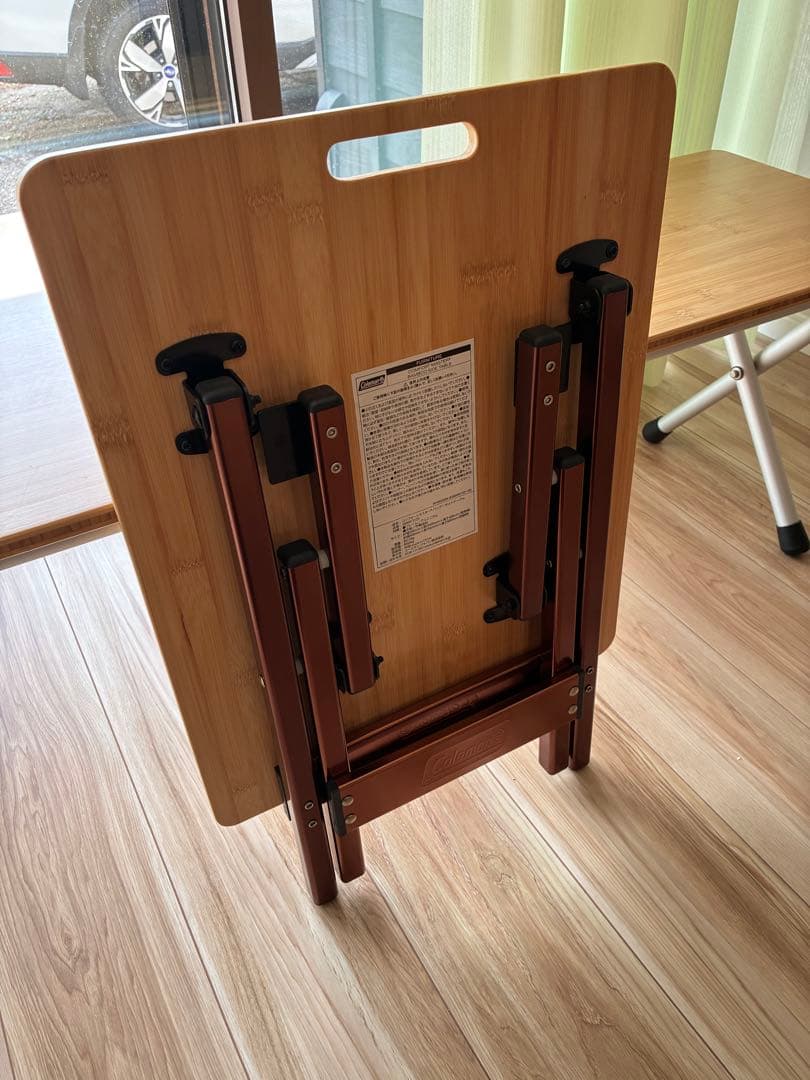 コールマン　コンフォートマスターバンブーサイドテーブル　廃盤品