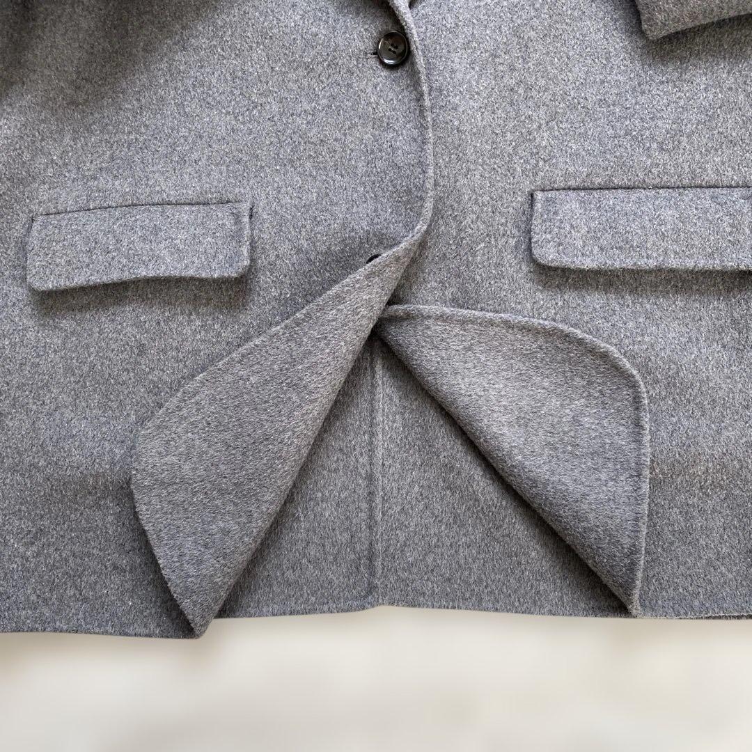 Spick and span ウールミックスリバージャケット グレー