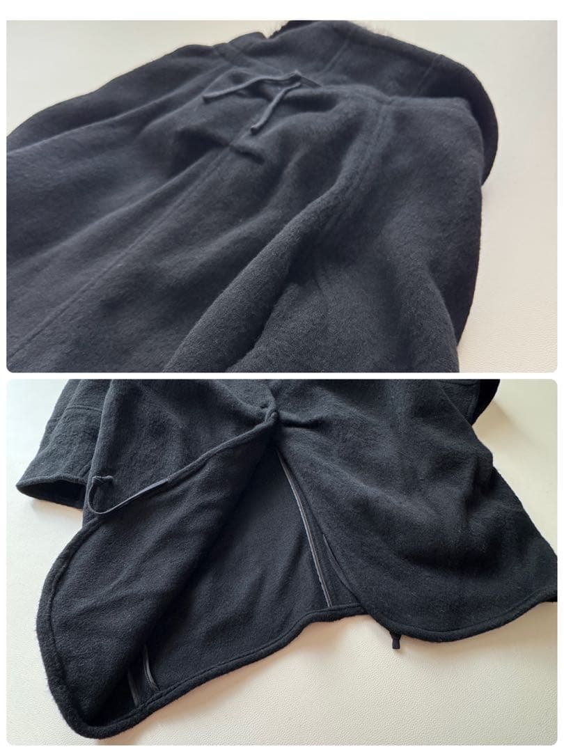 レジィーナロマンティコ　ミンクファー　カシミヤ100%コート　ブラック