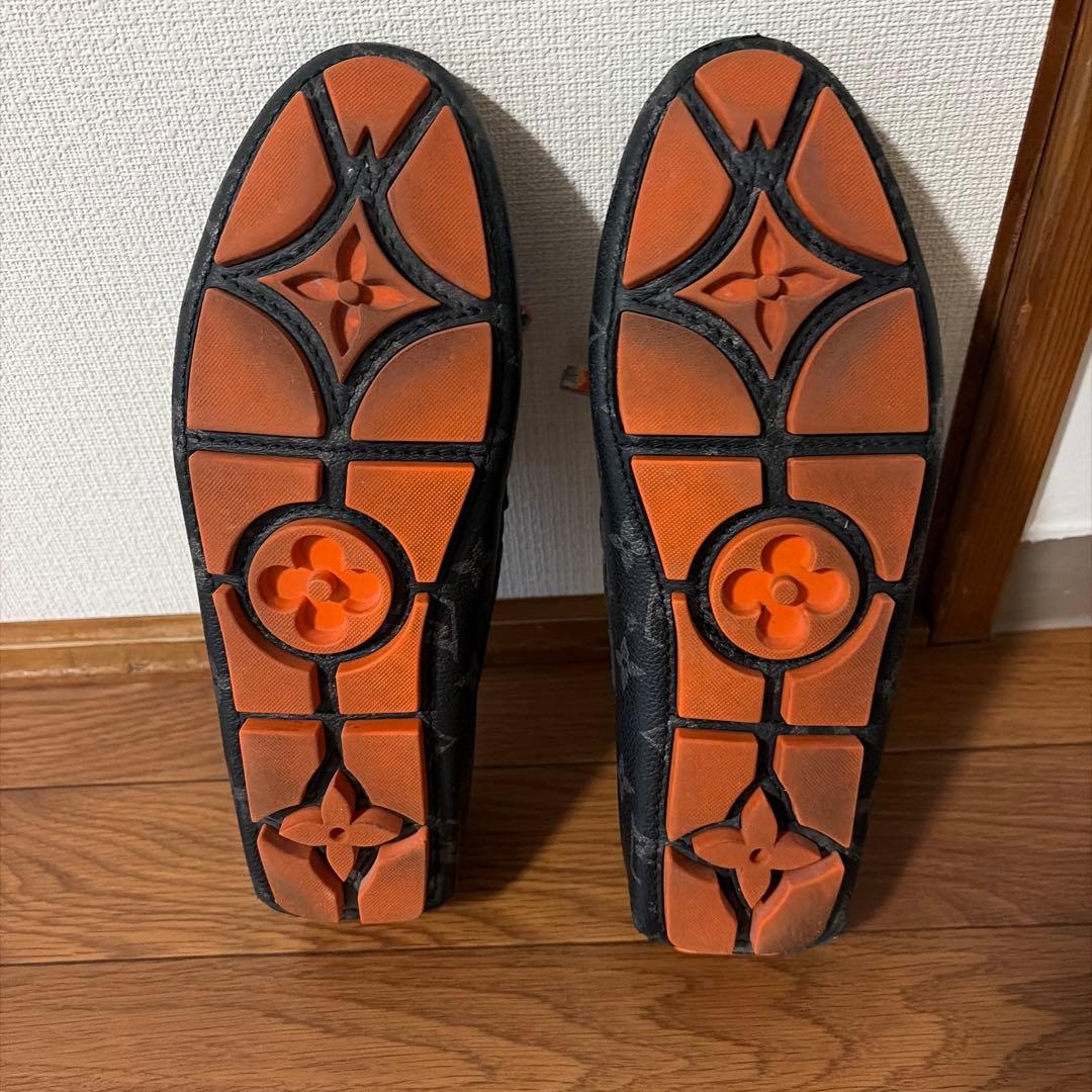LOUIS VUITTON ブラックドライビングシューズ